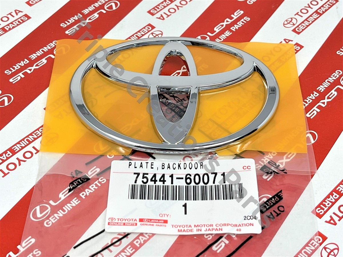 Toyota Genuine 75441-60071 Plate Back Door Name No.1 7544160071