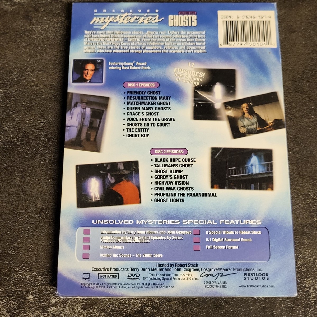 Unsolved Mysteries Ghosts Volume 1 DVD 2 Disc Set (17) TV