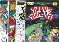 VILLAINS AND VIGILANTES #1-#4 SET (NM-) HIGH GRADE COPPER AGE ECLIPSE COMICS HTF