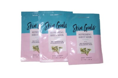 Bath & Body Works Seas the Day Refreshing Face Sheet Mask w Sea Minerals  x3