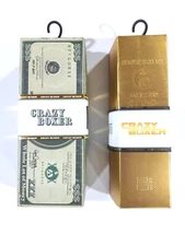 Crazy Boxer Briefs Mens MEDIUM 32-34 GOLD BAR MONEY Underwear Fun Packaging