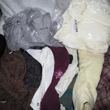 Long Sleeve Brown Black white Pink Ivory Blouse Top Shirt Many Brands M L XL 8P