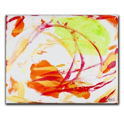 Acrylic painting abstract art cloud nine sign Prof em A Loeschner-Gornau