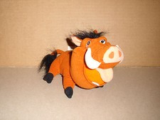 DISNEY HASBRO STUFFED PLUSH 7" PUMBAA 2002 EXCELLENT