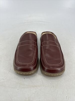Anne Klein AK2 Size 8 M Red Mule Clog Shoe