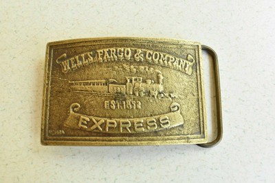 wells fargo belt buckle