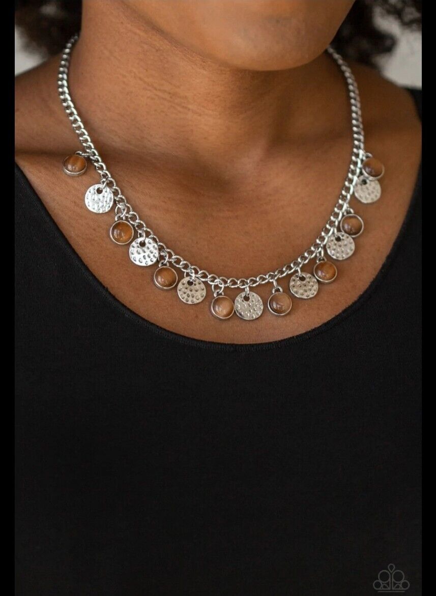 Titanic Green Moonstone Necklace Paparazzi East Coast Essence