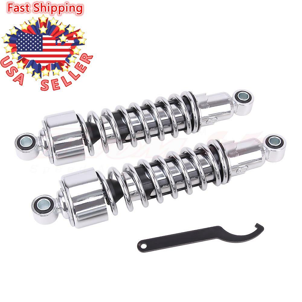 Low Rider Shocks Chrome Rear Shocks Absorber For Harley Dyna Low Rider Glide FXR 82-94 ...