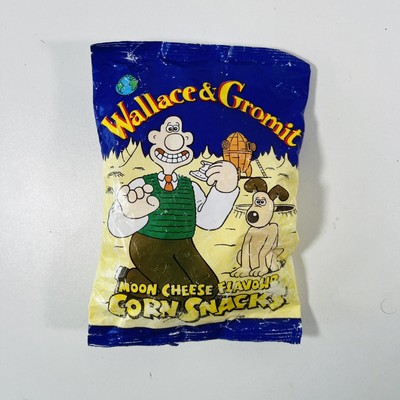 Wallace and Gromit Moon Cheese Vintage Chips ungeöffnet - 1997