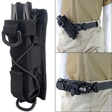 Tactical Flashlight Pouch Rotatable Flashlight Holder Belt Clip with 360 Degree