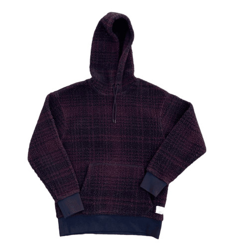 Fleece Sherpa Hoodie Sweatshirt | Small 