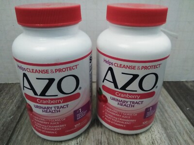 AZO Cranberry Urinary Tract Health Softgels - 100 Count (2-pk bundle) new