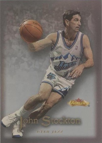 2000-01 Fleer EX Essential Credentials Now John Stockton /201 PSA 