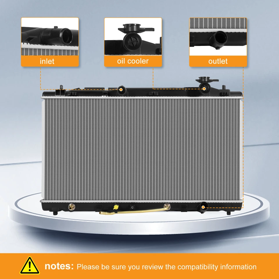 Radiador de aluminio para Toyota Avalon 2005-2013 2007-11 Camry 3,5 L V6 2817-E Foto 2 de 4