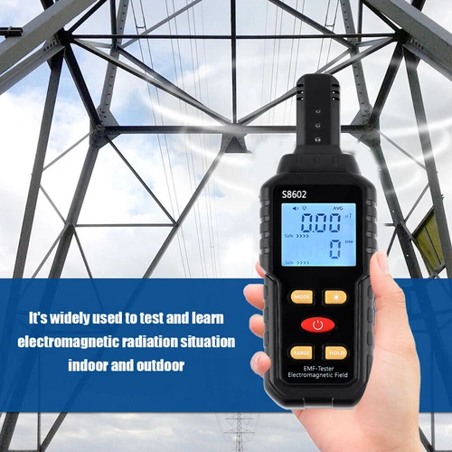 Detector de radiación 3 en 1 dosímetro contador Geiger EMF probador electromagnético - Imagen 3 de 14