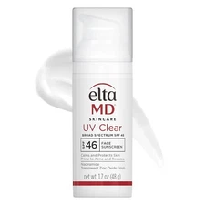 EltaMD UV Clear Face Sunscreen SPF 46, Oil-Free Sunscreen with Zinc Oxide, Derma