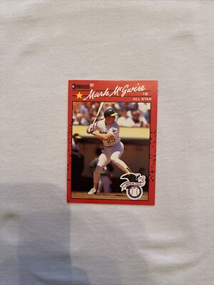 **DOUBLE ERROR** Mark McGwire 1990 Donruss All Star (No  .  After INC, AS Stats)