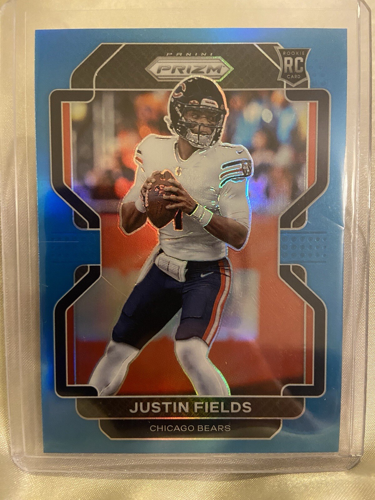2021 Panini Prizm Justin Fields Light Blue Rookie Card RC #334