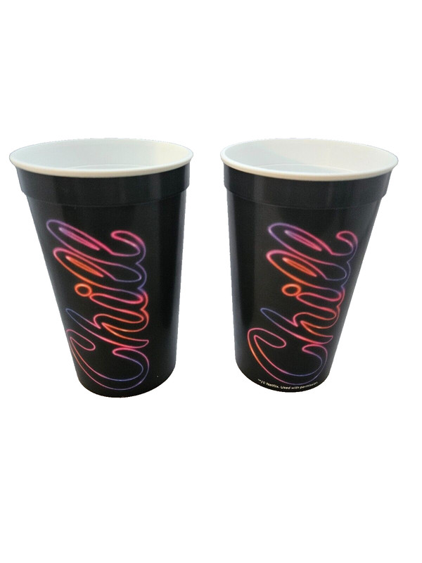 Set of Two Netflix and Chill Plastic Cups - Promo
