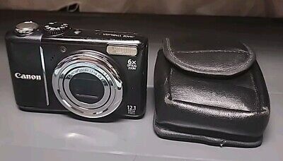 Canon PowerShot A2100 IS 12.1MP Digital Camera TESTED Black Canon PowerShot A2100 IS 12.1MP Digital Camera TESTED Black