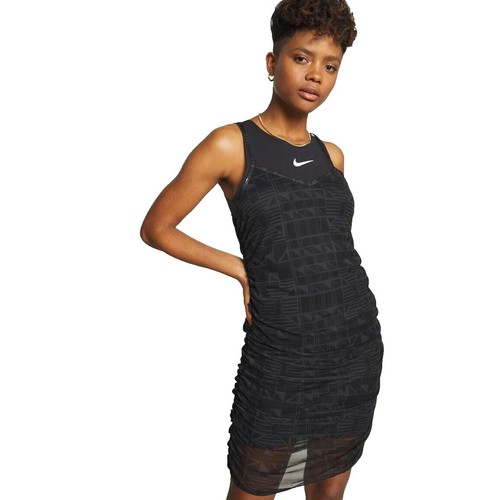 yellow and black nike dress