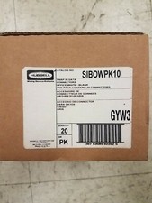 BOX OF 20 NEW HUBBELL SIBOWPK10 SNAP IN DATA CONNECTORS OFFICE WHITE BLANK