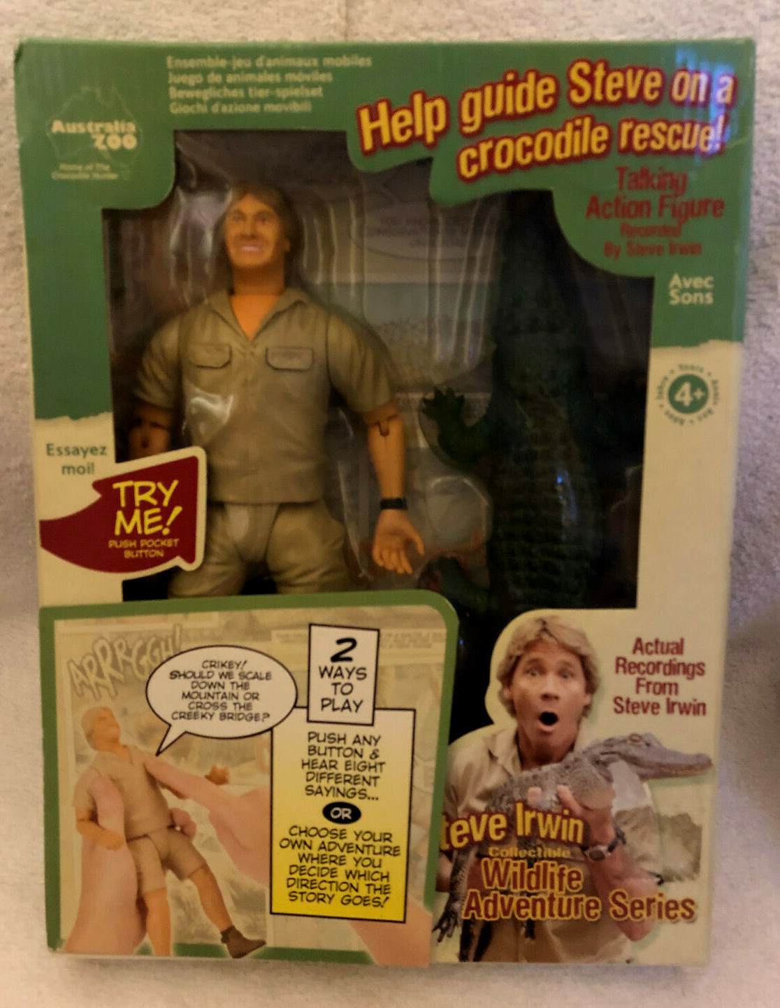 steve irwin talking doll