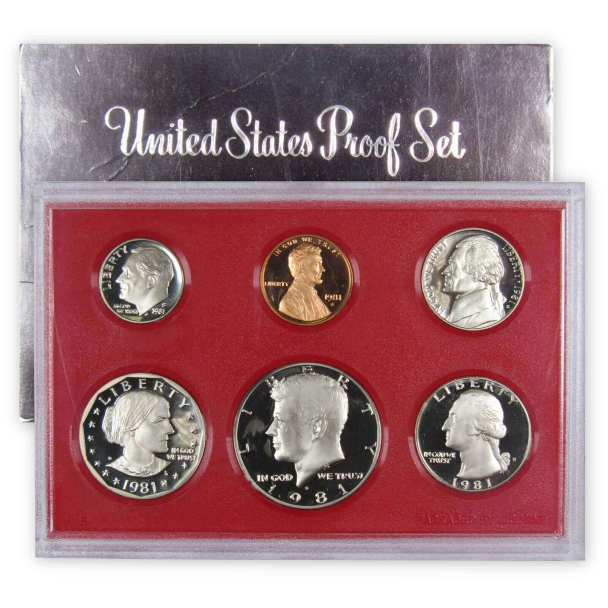 1981 Proof Set Type 1 U.S. Mint Original Government Packaging | eBay