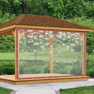 8*8ft Durable PVC transparent tarpaulin for blocking rainwater