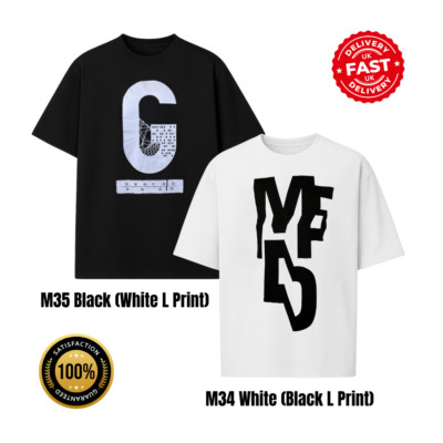 NEW Mens Letter Printed Short Sleeve Crew Neck T-Shirt |100% Cotton Stylish Tops