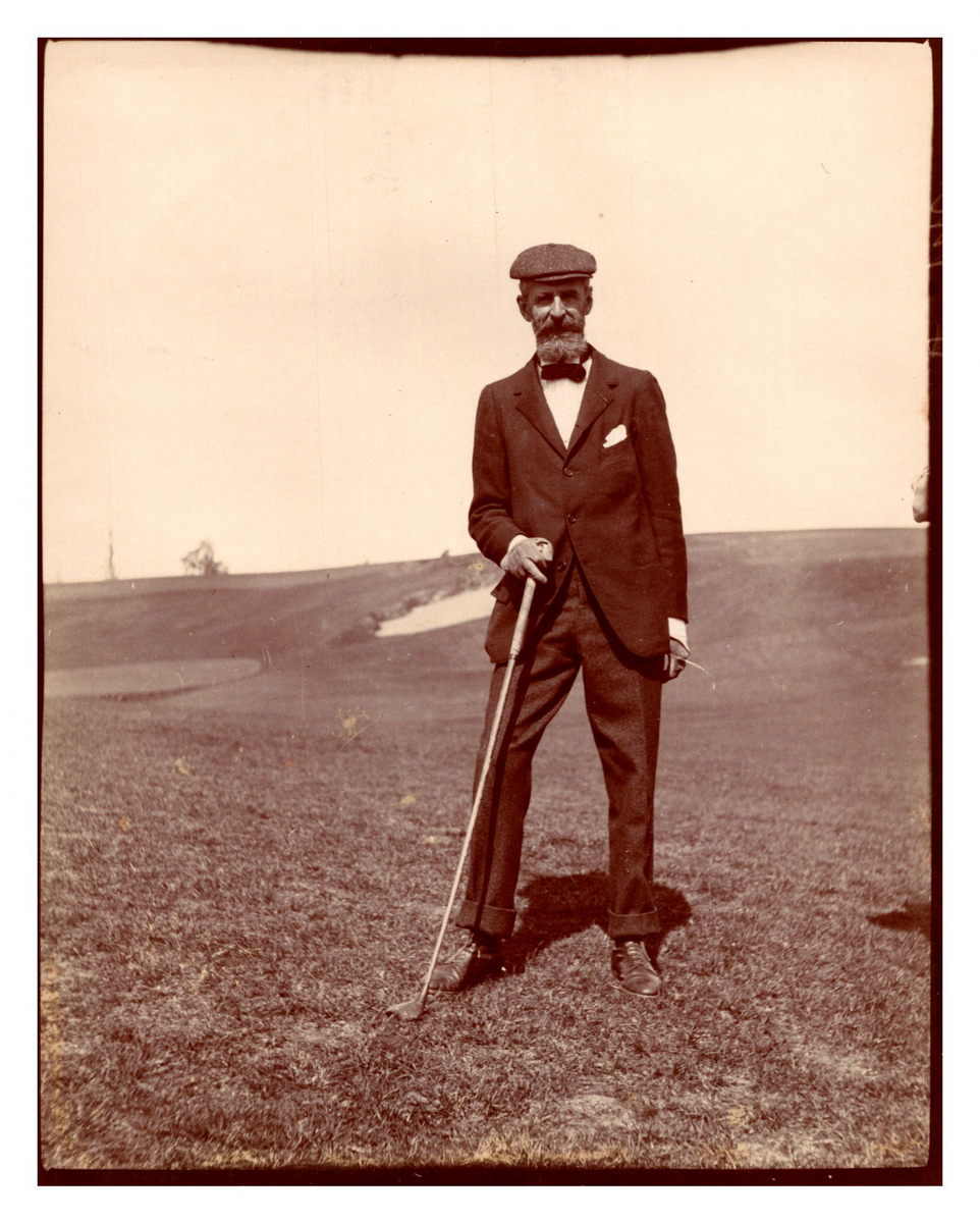 Un golfeur Vintage silver print, équipe américaine de Golf 1902 Un golfeur Vintage silver print, équipe américaine de Golf 1902