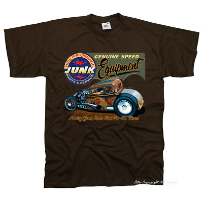 Automotiv T- Shirt Hot Rod Kustom Speedshop Oldschool race Rockabilly *1048 br