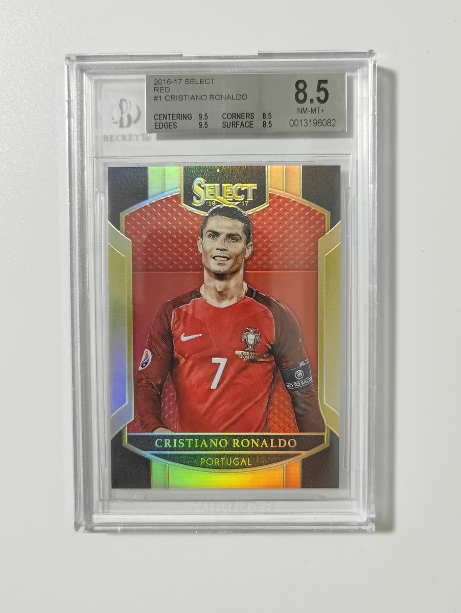 2016 Panini Select #1 Cristiano Ronaldo /199 Red Prizm BGS8