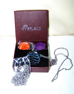 EVERLEAD Aromatherapy Diffuser Essential Oil Locket Pendant (2) 12'' Necklace NIB