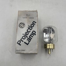 GE Projection Lamp DJL 150W 120V Vintage 8mm Projector General Electric w/Box