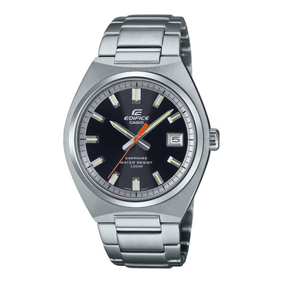 Casio Men's Edifice Date Display Silver Quartz Watch 39MM EFB-109D-1AVCF
