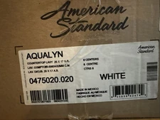 American Standard 0475.020 Aqualyn 20-3/8" Drop In Porcelain - White