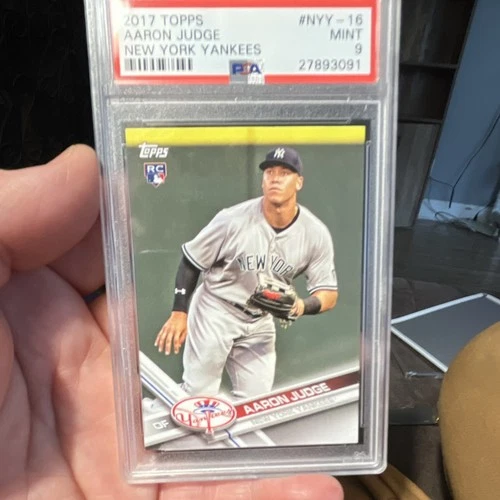 Topps 2017 New York Yankees Aaron Judge Rookie #NYY-16 Baseball PSA 9
