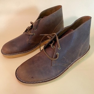 Clarks Originals Beeswax Brown Leather Crepe Sole Desert Chukka Boots Men Size 9 CLARKS DESERT BOOT MEN - BEESWAX – Shoe Market NYC main image 2
