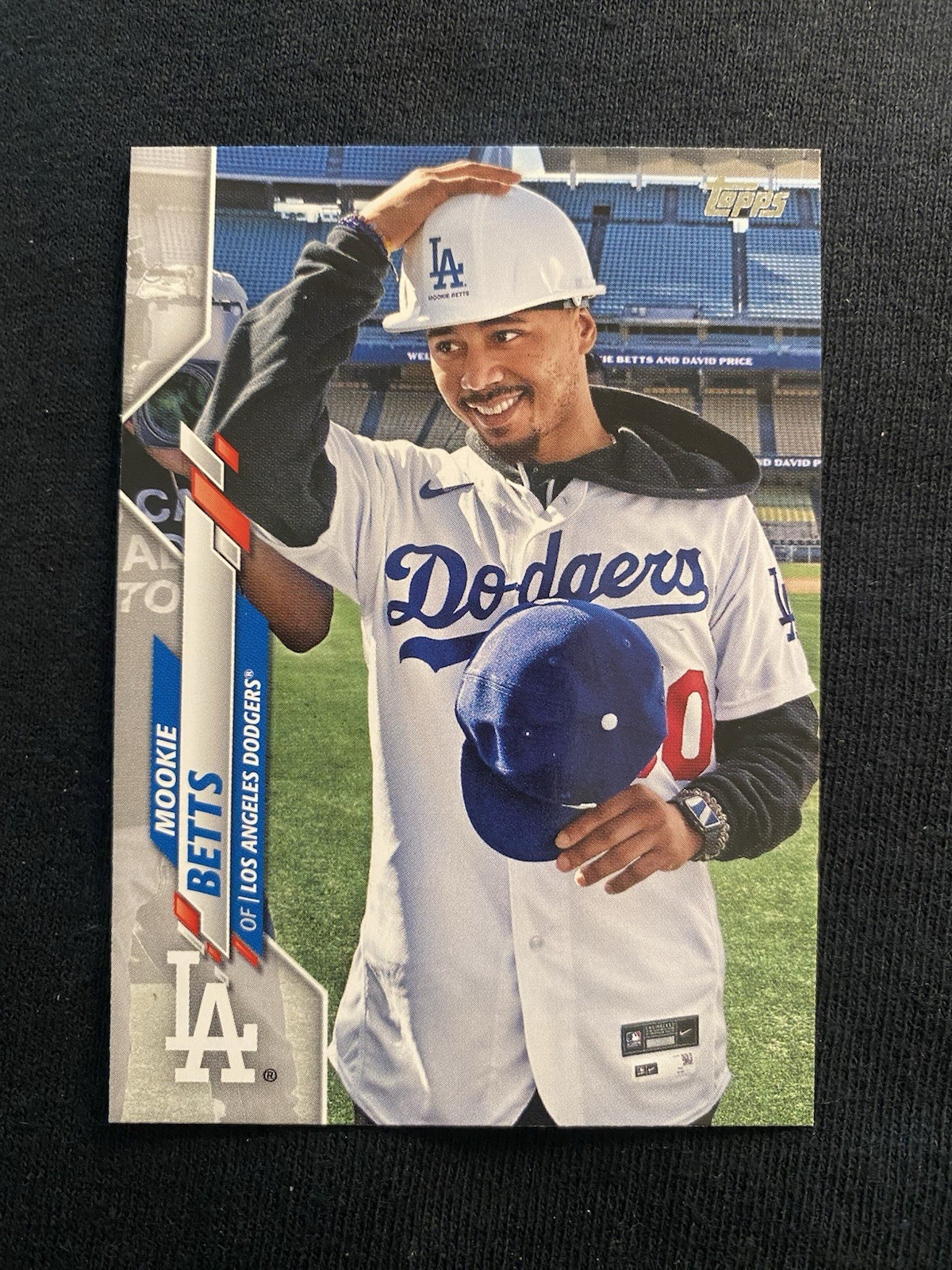 2020 Topps Update Series - SP Photo Variation Mookie Betts #U-268 Hard Hat