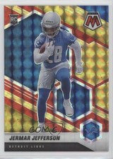 2021 Mosaic Rookies Choice Fusion Red & Yellow Prizm 45/80 Jermar Jefferson 0p1e