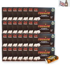 Bulk Firelighters with Safety Matches - Fireglow’s 672 Long-Lasting Combustion 0.06 per lighter