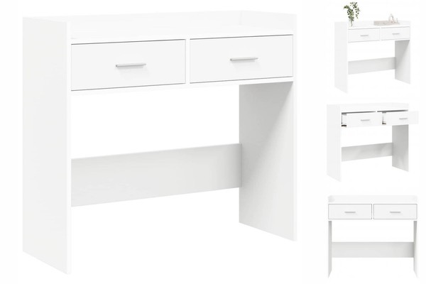 Konsolentisch Weiß 90X35X80 Cm Holzwerkstoff-image