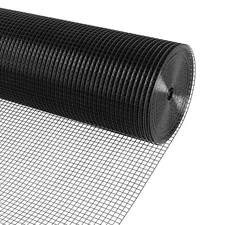 Black Vinyl Coated Wire Mesh PVC Hardware Cloth 1/2 in 24”x100’ 19 G
