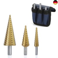 3 StüCk Hss Stufenbohrer Set Hex Shank Stufenbohrer Konusbohrer Metallbohrer