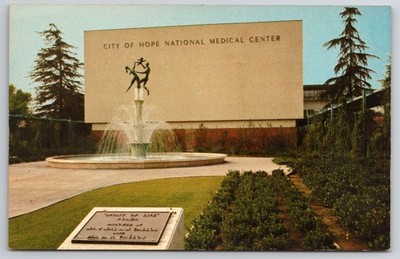 City of Hope National Medical Center Duarte CA Spirit of Life Fountain Postcard