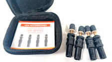 Auto-Stop Tire Deflator Kit Adjustable 10-30 PSI Off-Road Air Down Tool 4-Pack
