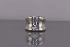 Sterling Silver 16mm Polished Concaved Band Ring 8g 925 Sz: 6