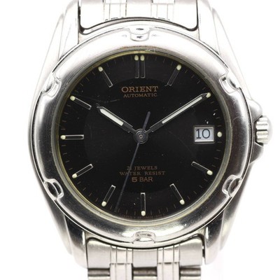 Rare ORIENT Automatic 59770 60 CS Men s Watch 90s Vintage Auto Black Dial Workin