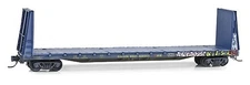 N MicroTrains 05444080 Weathered 61' Bulkhead Flat Golden West Service  459019